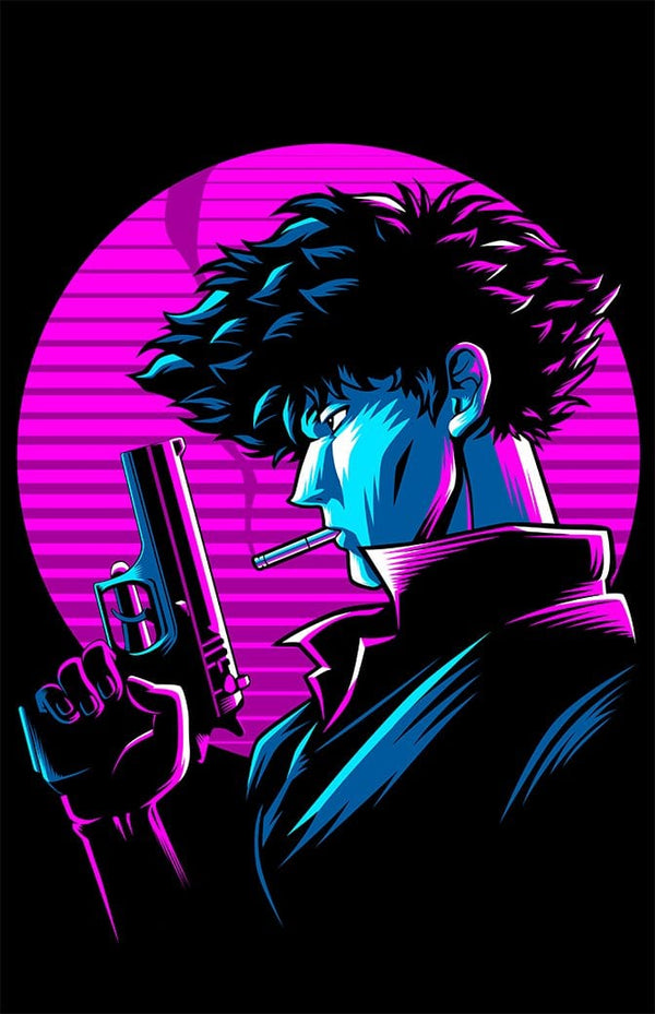 Retro Cowboy Canvas by Alberto Cubatas - Pixel Empire