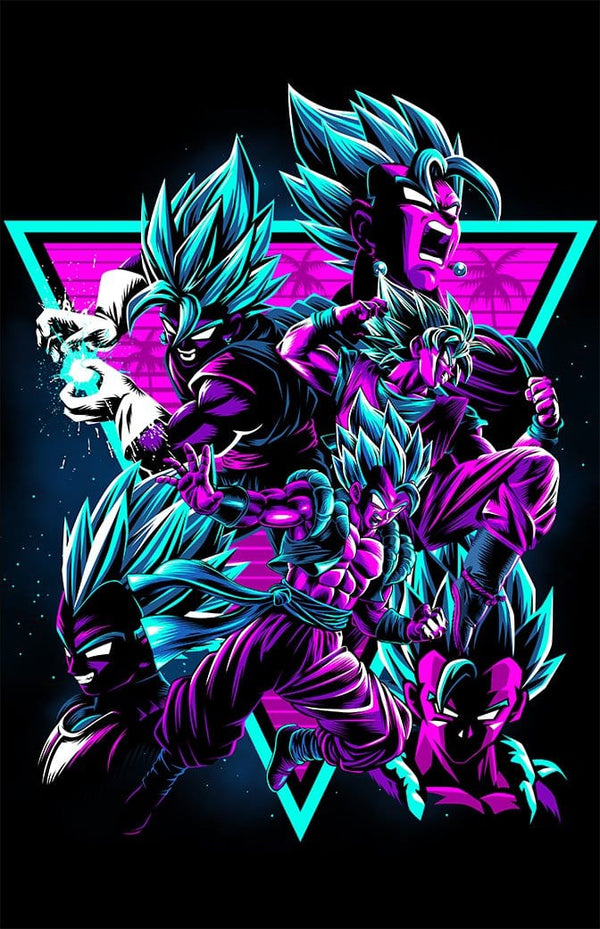 Retro Fusion Fighters Canvas by Alberto Cubatas - Pixel Empire