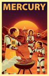 Space Tourism Mercury Bbq Posters by B Cubed Designs - Pixel Empire