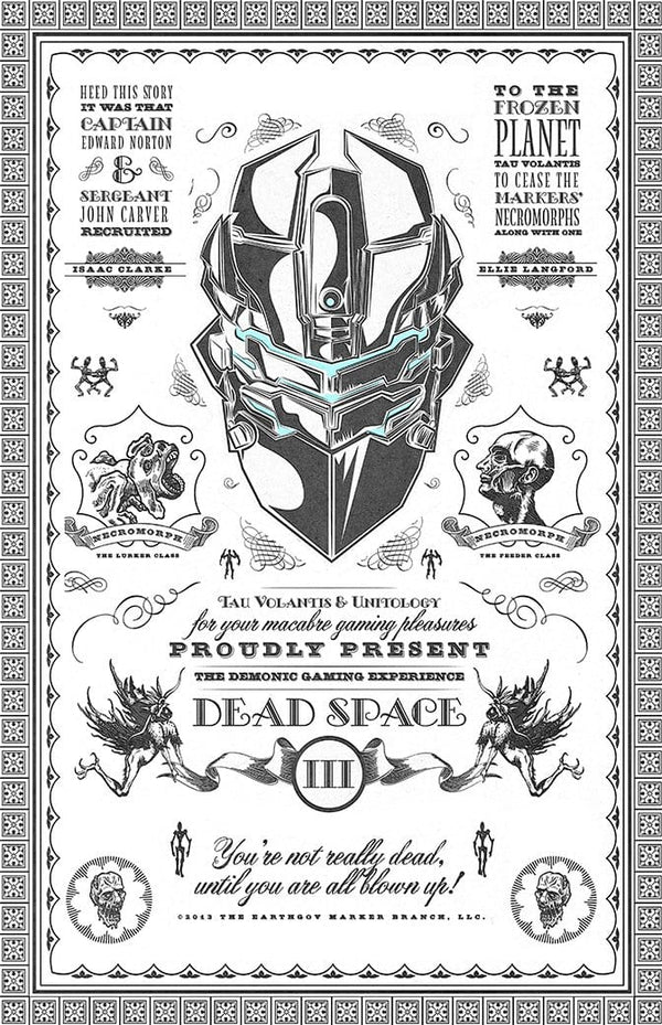 Dead Space Vintage Print Posters by Barrett Biggers - Pixel Empire