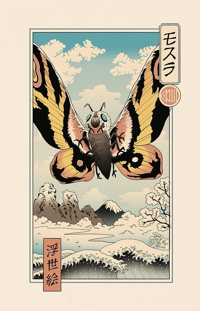 Ancient Moth Ukiyo-e