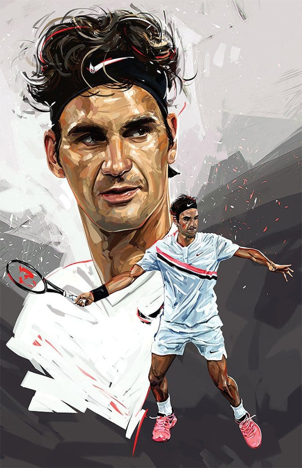 Roger Federer Posters by Dmitry Belov - Pixel Empire