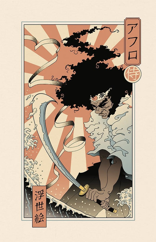 Afro Ukiyo-e Posters by Vincent Trinidad - Pixel Empire