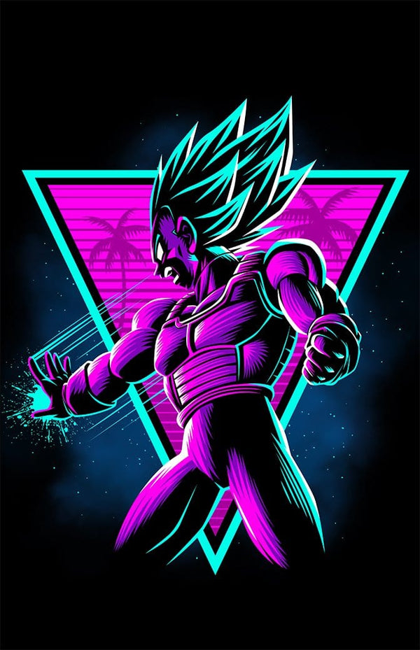 Retro Big Bang Attack Canvas by Alberto Cubatas - Pixel Empire