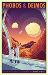 Space Tourism Mars Phobos And Deimos Posters by B Cubed Designs - Pixel Empire