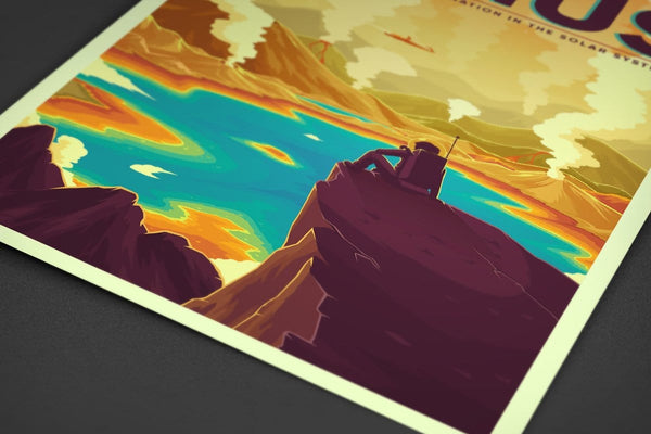 Space Tourism Venus Hot Springs Posters by B Cubed Designs - Pixel Empire