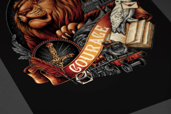 House Of Courage Posters by Glitchy Gorilla - Pixel Empire