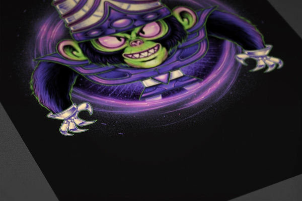 One Bad Monkey Posters by Glitchy Gorilla - Pixel Empire