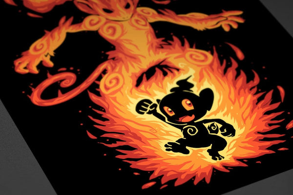 The Fire Ape Within Posters by Techranova - Pixel Empire