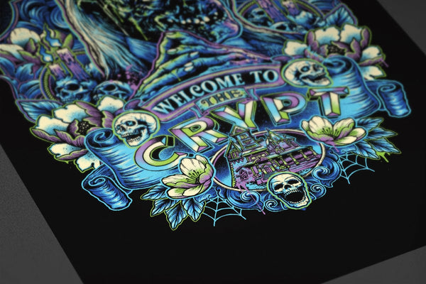 Welcome To The Crypt Posters by Glitchy Gorilla - Pixel Empire