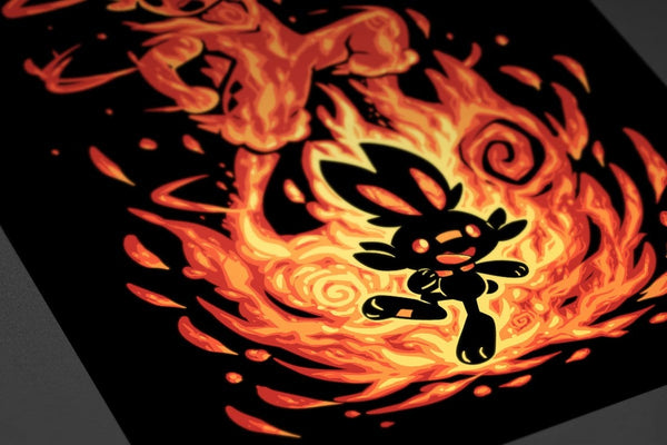 The Fire Bunny Within Posters by Techranova - Pixel Empire