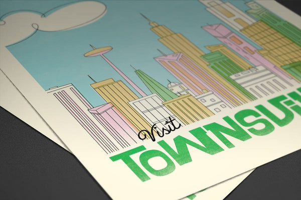Visit Townsville Posters by Mathiole - Pixel Empire