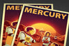 Space Tourism Mercury Bbq Posters by B Cubed Designs - Pixel Empire