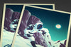Space Tourism Pluto Skiing Posters by B Cubed Designs - Pixel Empire