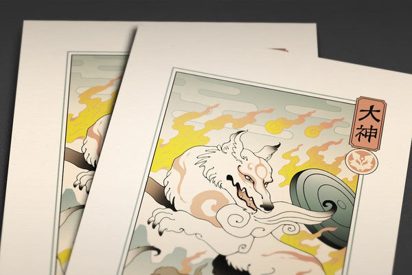 Okami Ukiyo-e Posters by Vincent Trinidad - Pixel Empire