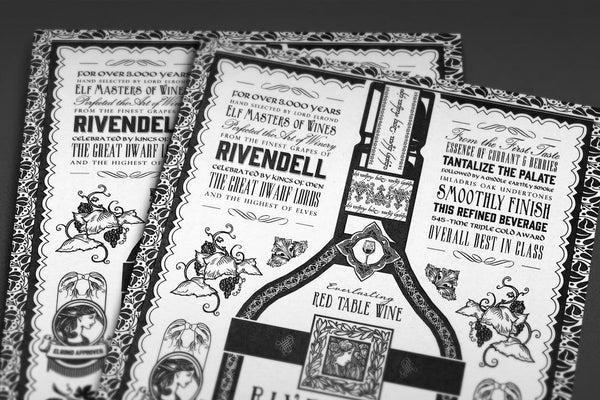 Rivendell Wine Vintage Advertisement Posters by Barrett Biggers - Pixel Empire