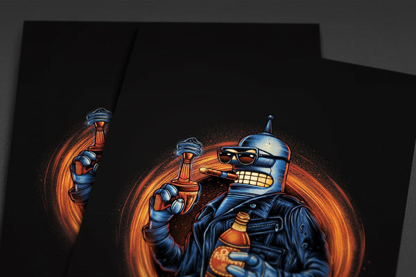 Benderminator Posters by Glitchy Gorilla - Pixel Empire