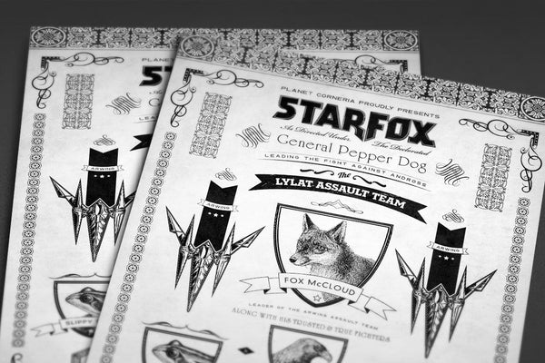 Starfox // Vintage Advertisement Posters by Barrett Biggers - Pixel Empire