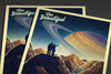 Space Tourism Saturn's Moon Titan Posters by B Cubed Designs - Pixel Empire