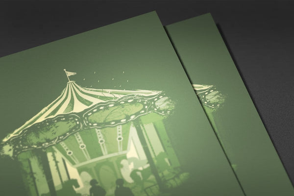 Riley And Ellie's Carousel Posters by Brandon Meier - Pixel Empire