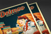 Space Tourism Mars Deimos Drive-in Diner Posters by B Cubed Designs - Pixel Empire