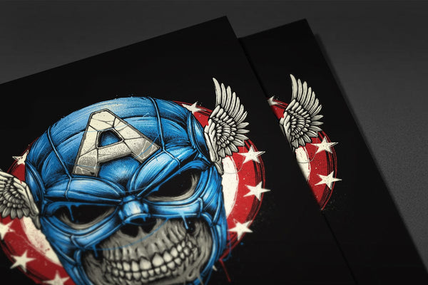 Star Spangled Skull Posters by Glitchy Gorilla - Pixel Empire