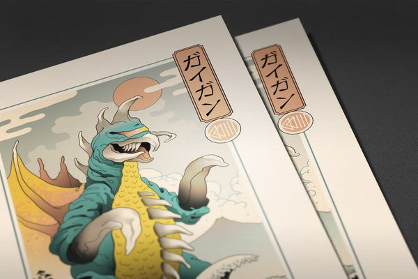 Alien Kaiju Ukiyo-e Posters by Vincent Trinidad - Pixel Empire