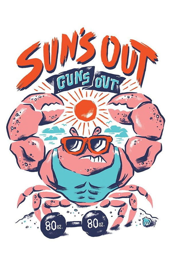 Suns Out Guns Out Posters by Chris Phillips - Pixel Empire