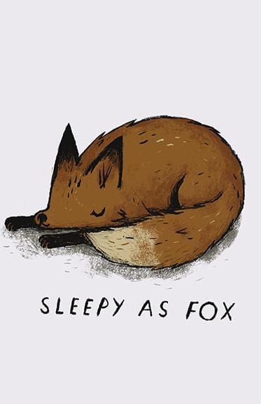 Sleepy As Fox Posters by Louis Roskosch - Pixel Empire