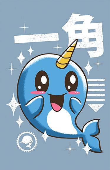Kawaii Narwhal Posters by Vincent Trinidad - Pixel Empire