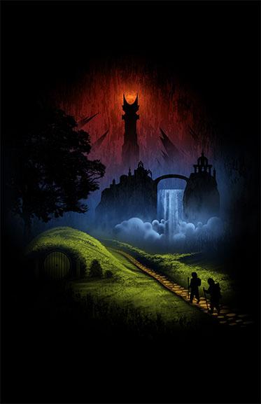 Over the Hill Posters by Alyn Spiller - Pixel Empire
