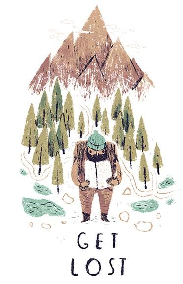 Get Lost Posters by Louis Roskosch - Pixel Empire