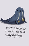 I Want to be a Mermaid Posters by Louis Roskosch - Pixel Empire