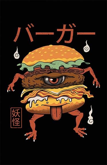 Yokai Burger Posters by Vincent Trinidad - Pixel Empire