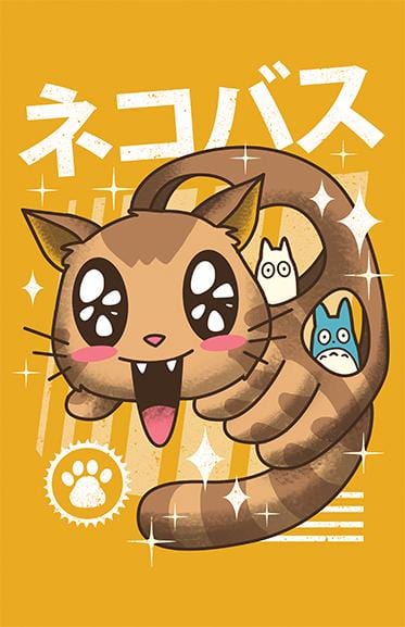 Kawaii Nekobasu Posters by Vincent Trinidad - Pixel Empire