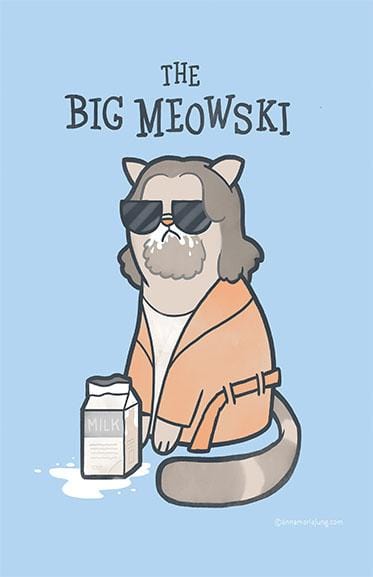 The Big Meowski Posters by Anna-Maria Jung - Pixel Empire