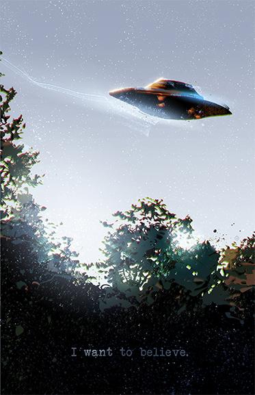 I Want To Believe Posters by Nikita Abakumov - Pixel Empire