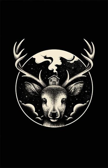 Deer Home Posters by Enkel Dika - Pixel Empire