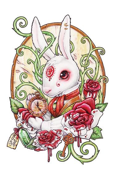 White Rabbit Posters by Medusa Dollmaker - Pixel Empire