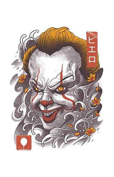 Oni Clown Mask Posters by Vincent Trinidad - Pixel Empire