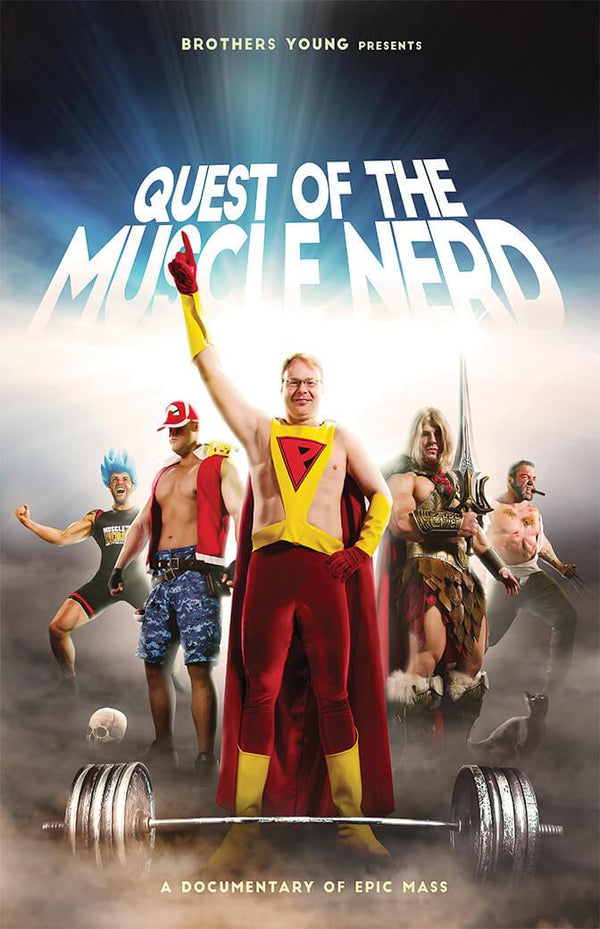 Quest of the Muscle Nerd Poster Posters by Muscle Nerd - Pixel Empire