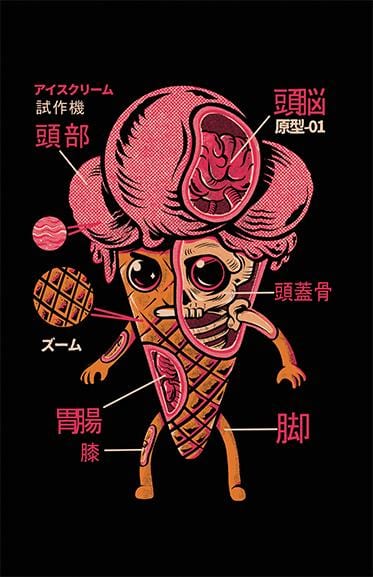 Ice Cream Kaiju Posters by Ilustrata - Pixel Empire