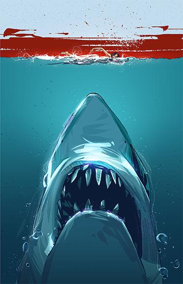 Jaws Posters by Nikita Abakumov - Pixel Empire