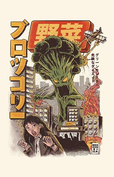 Broccozilla Posters by Ilustrata - Pixel Empire