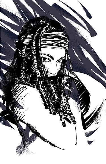 The Walking Dead Michonne Posters by Nikita Abakumov - Pixel Empire