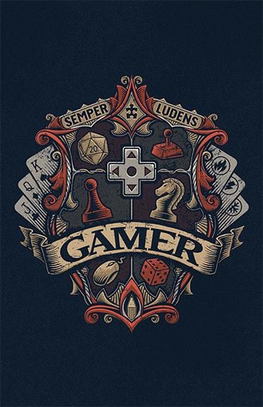 Gamer Crest Posters by Cory Freeman Design - Pixel Empire