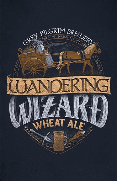 Wandering Wizard Wheat Ale Posters by Cory Freeman Design - Pixel Empire