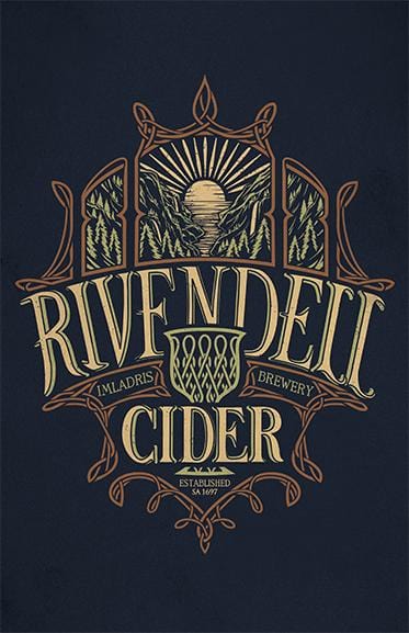 Rivendell Cider Posters by Cory Freeman Design - Pixel Empire