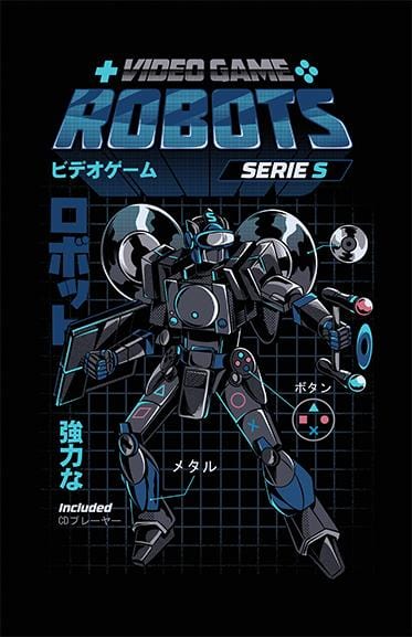 Video Game Robot - Model S Posters by Ilustrata - Pixel Empire