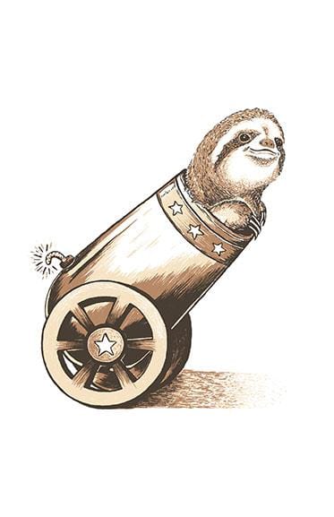 Fastest Sloth Posters by Daniel Teres - Pixel Empire